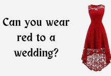 Can you wear red to a wedding? Can you wear red to a wedding