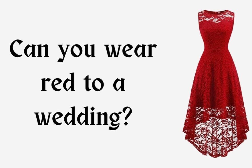 Can i wear a red dress to a wedding sale