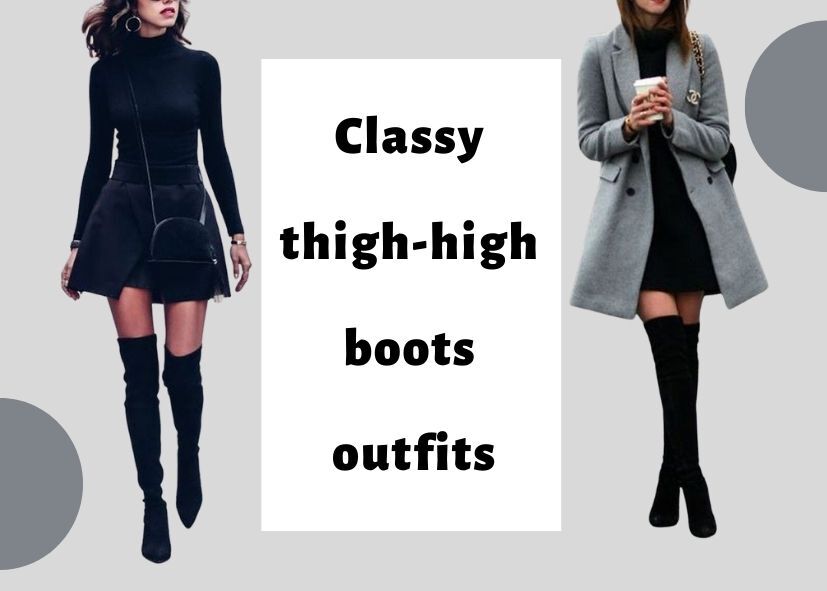 Thigh high boots with on sale tights